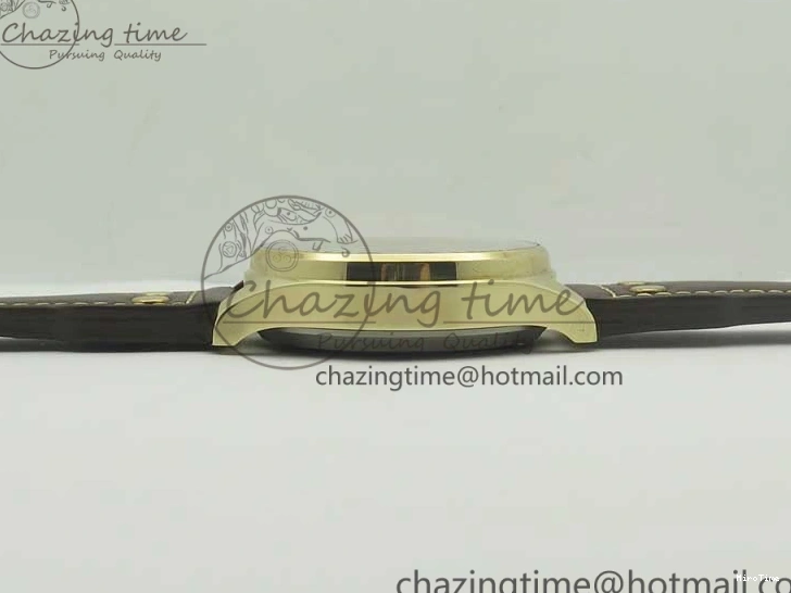 MIROTIME 0405 Big Pilot IW501005 Real Bronze ZF 1:1 Best Edition Black Dial on Brown Leather Strap A Sleek 7192